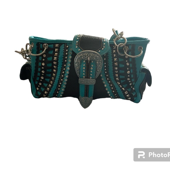 Beautiful turquoise purse - Picture 1 of 6